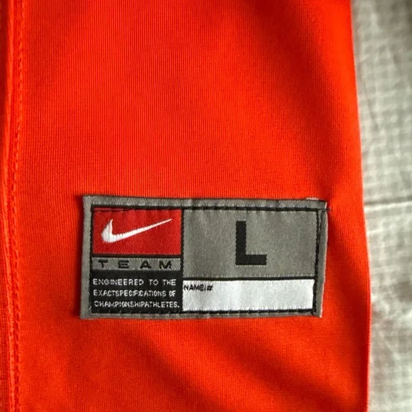Nike Oklahoma State Orange and White Jersey